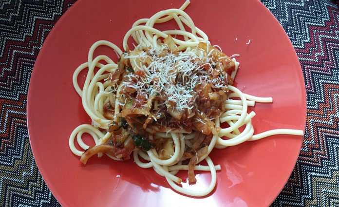 Spaghetti-mit-Fenchelsauce Spaghetti mit Fenchelsauce