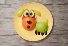 Obst-Hund-Kinder