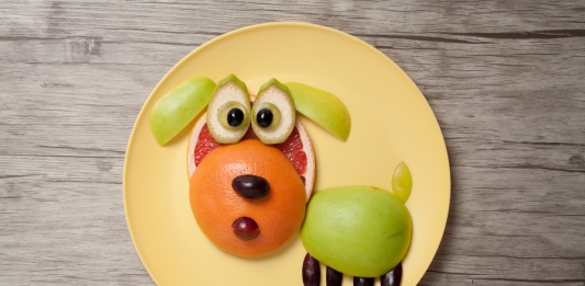 Obst-Hund-Kinder