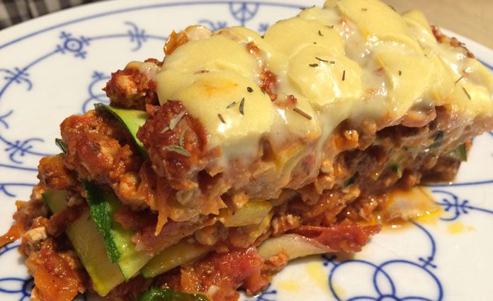 Lasagne-mit-Zucchini Lasagne mit Zucchini