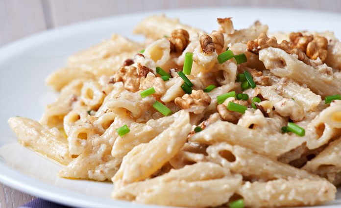Penne-mit-Nusscreme Penne mit Nusscreme