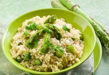 Spargelrisotto mit Safran