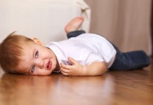 Einkaufen mir Kindern: Trotzanfall