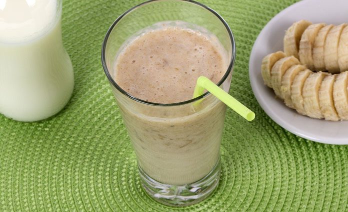 Bananendrink mit Braunhirse