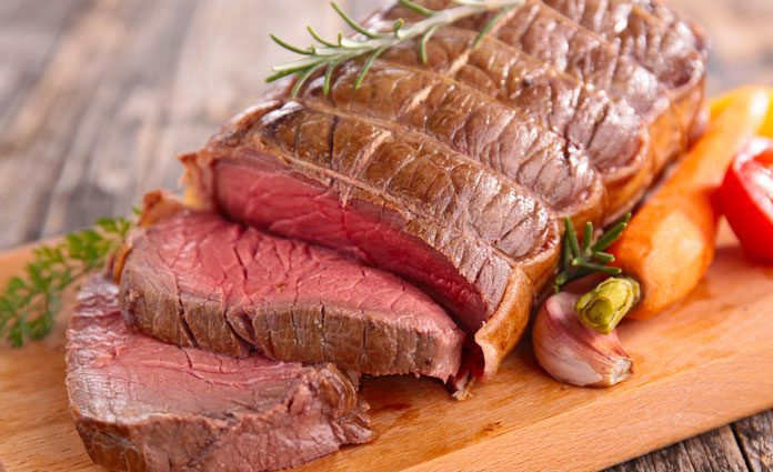 Rindsbraten-mit-Gemüserahms Rindsbraten in Gemüserahmsauce