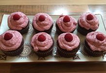 Schoko-küsst-Himbeer Cupcakes