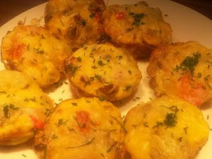 Übernachten-Gemüse-Muffins Überbackene Gemüse-Muffins