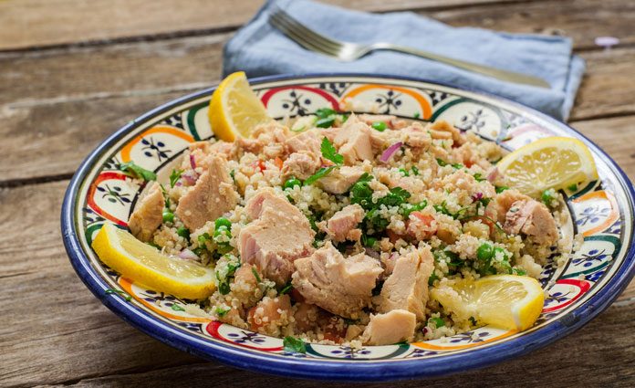 Bulgur-Quinoa-Thunfischpfan Bulgur-Quinoa-Thunfischpfanne