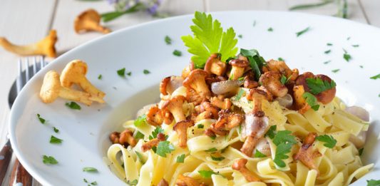 Pilz-Tagliatelle