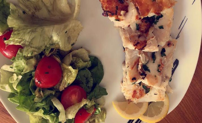 Fisch mit Salatvariationen