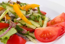 Rindfleischsalat mit Kernöldressing