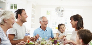 Familie beim Essen